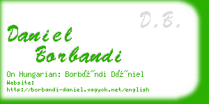daniel borbandi business card